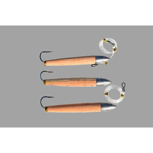 Cedar Plug Fishing Lures Fully Rigged Cedar Plug Fishing Lures Fully Rigged