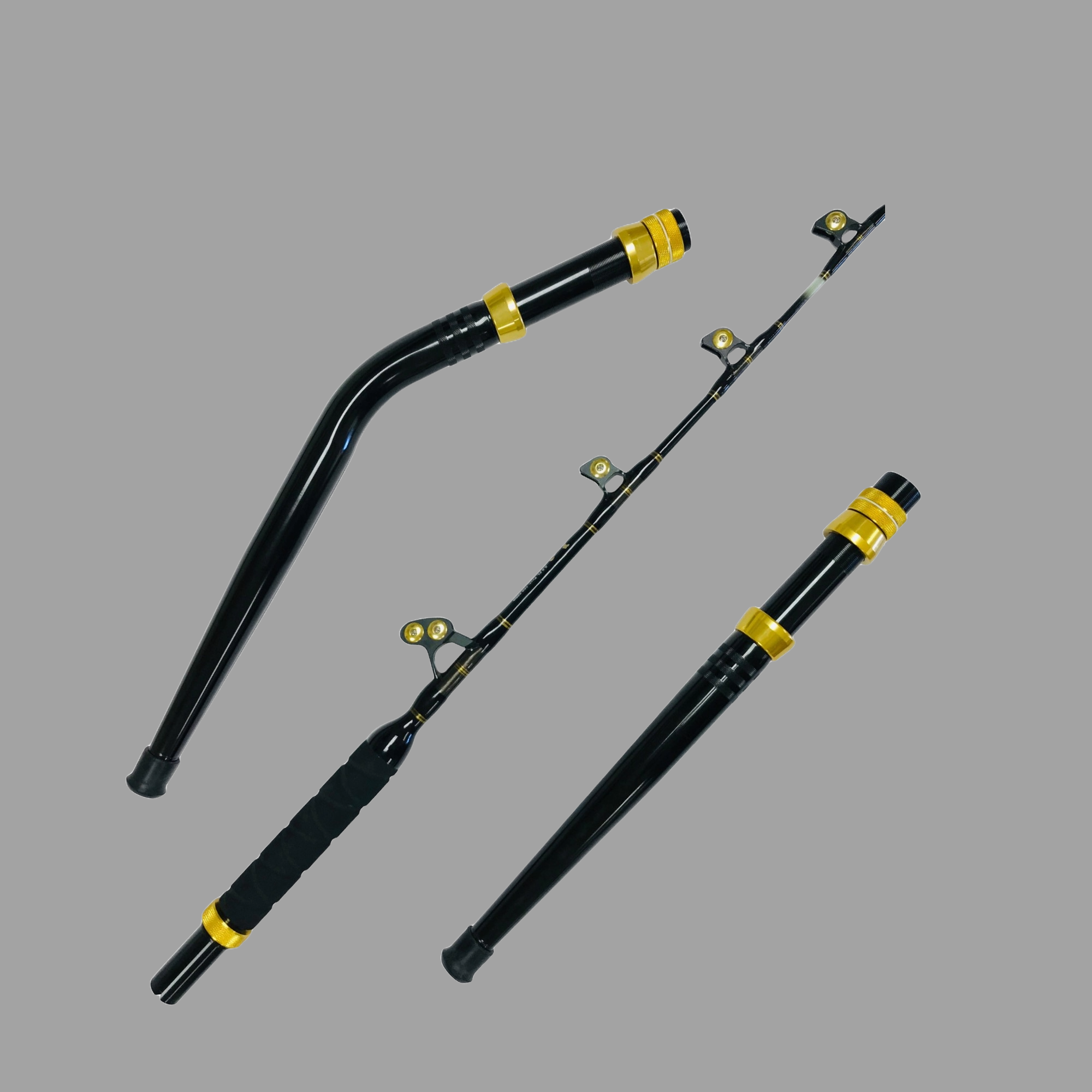 3pc 160-200 lb. Deep Drop Trolling Rod With Swing Tip 3pc 160-200 lb. Deep Drop Trolling Rod With Swing Tip