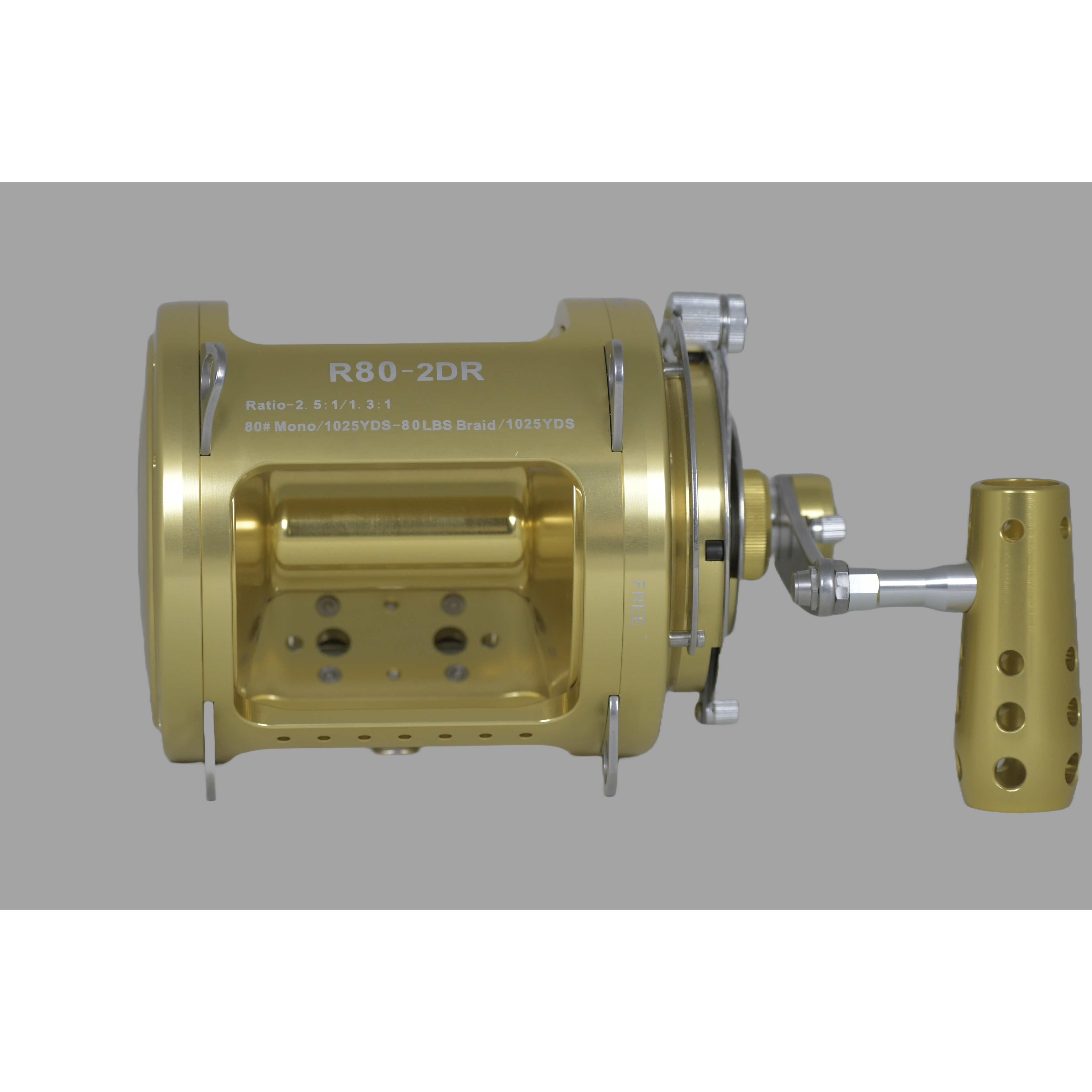 80W 2-Speed Twin Drag Fishing Reel 80W 2-Speed Twin Drag Fishing Reel