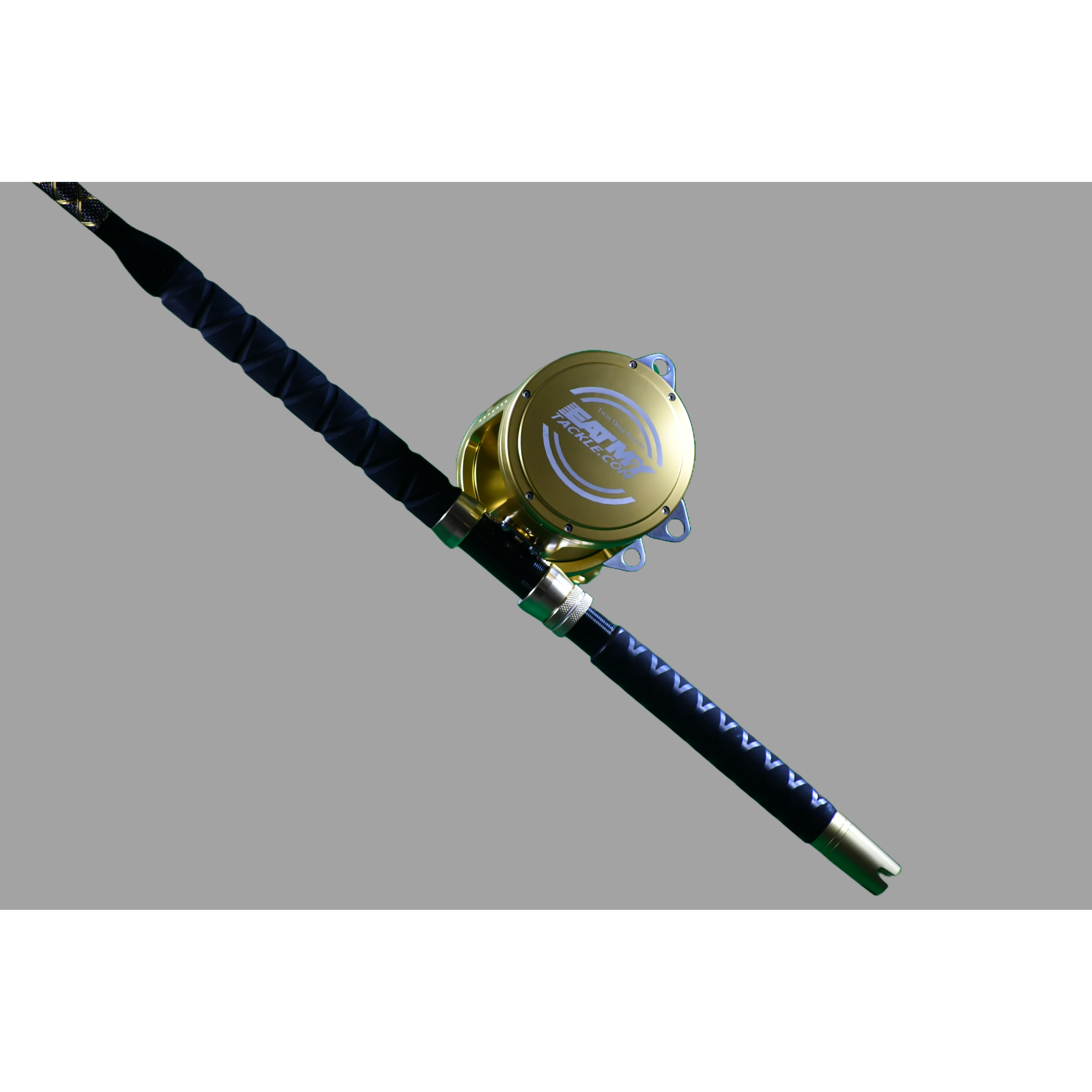 80 Wide 2 Speed Reel on a 160-200 lb. 3pc. Rod