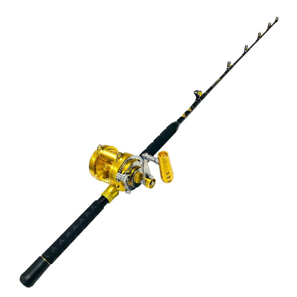 30-50 lb. Blue Marlin Edition Fishing Rod & 30 Wide 2 Speed