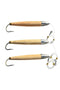 Cedar Plug Fishing Lures - 3 Pack, Mono Rigged, Fishing Lures - Eat My Tackle