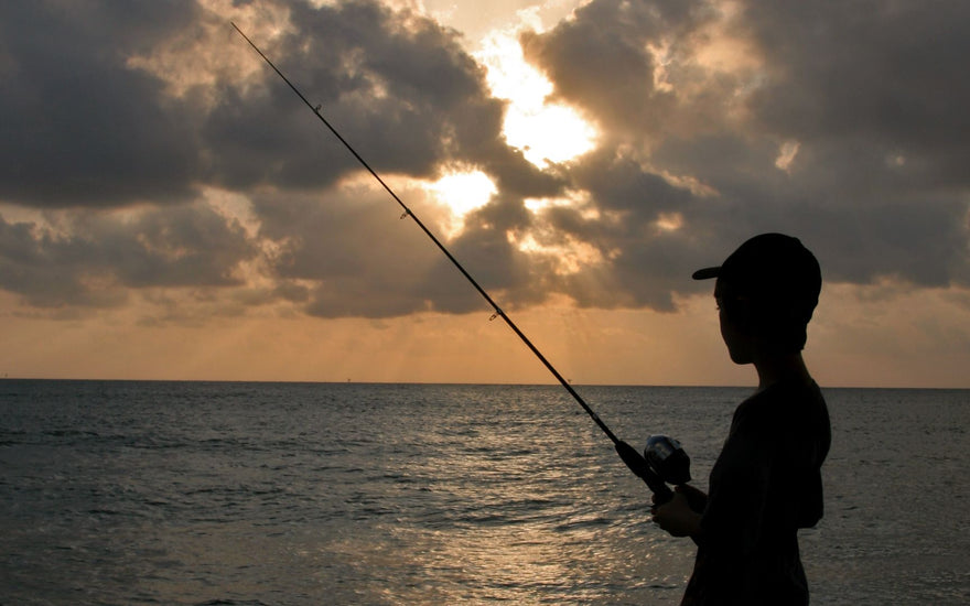 Young saltwater fisherman