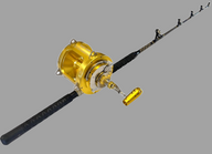 130W 2-Speed Reel on a Tournament Edition Straight Rod