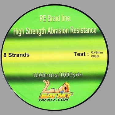 PE Braided 8 Strand Fishing Line - Marine Blue, 1000 Meter Spool