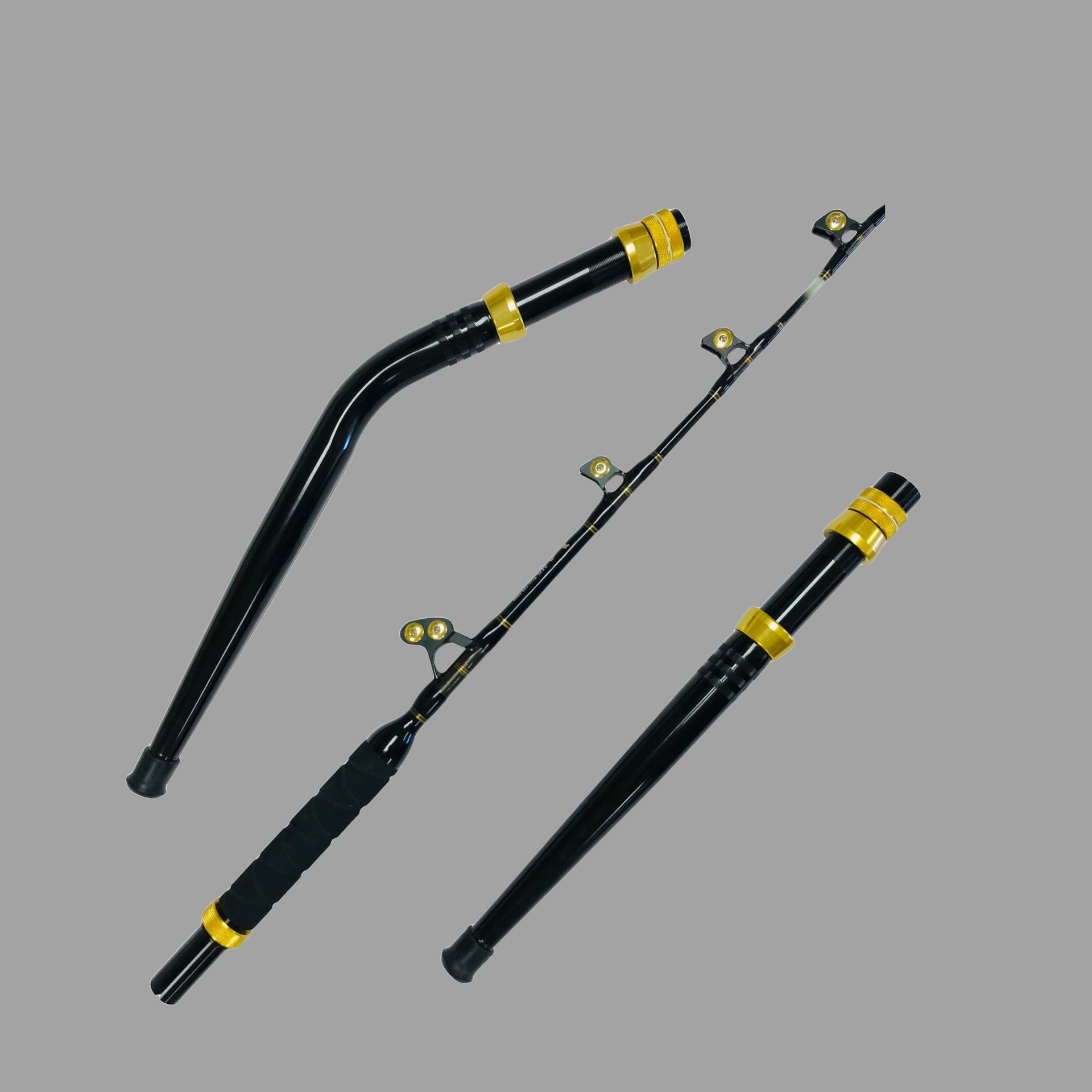 3pc 160-200 lb. Deep Drop Trolling Rod With Swing Tip