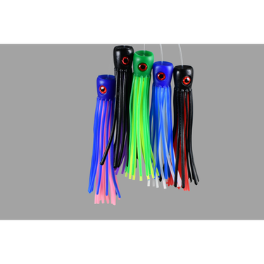 chugger fishing lure 5 Pack Fully Rigged Chugger Saltwater Fishing Lures