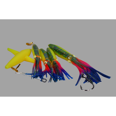 daisy chain fishing lures Rainbow Squid Bird Teaser Daisy Chain