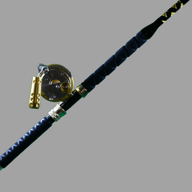 30W 2-Speed Reel on a Blue Marlin Tournament Edition Rod