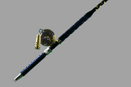 30W 2-Speed Reel on a Blue Marlin Tournament Edition Rod