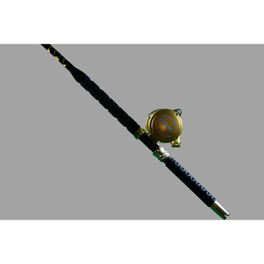 30 lb fishing reel 30W 2-Speed Fishing Reel on a Blue Marlin Tournament Edition Fishing Rod