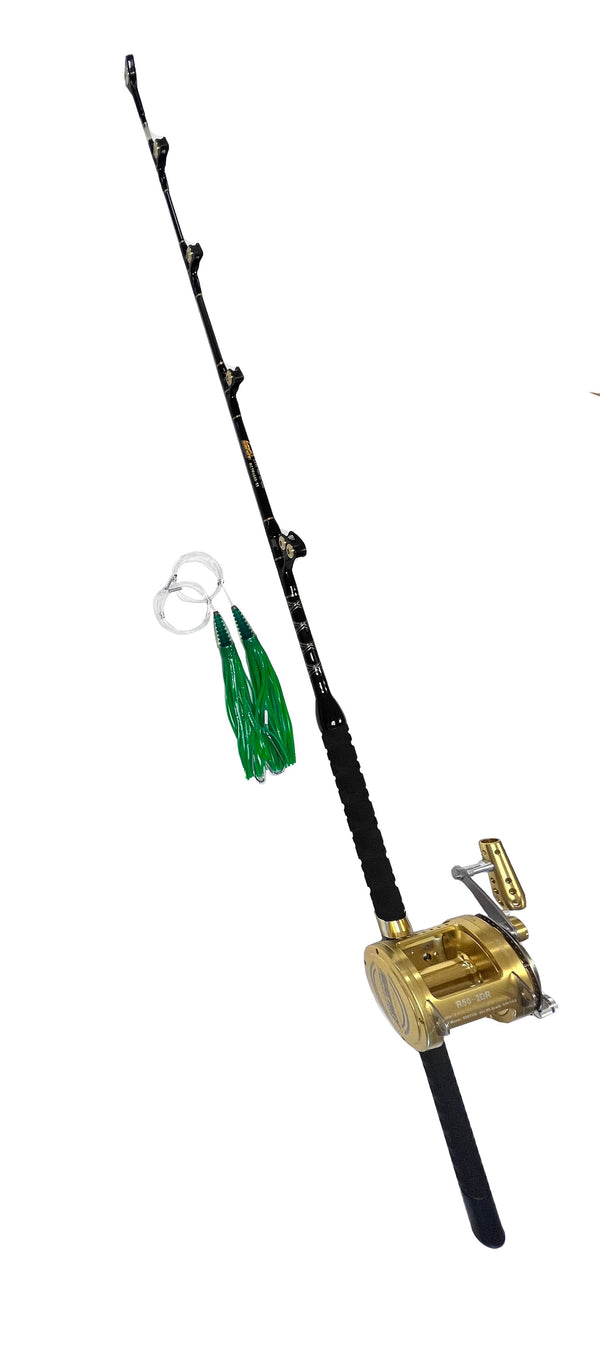 Kite Fishing Combo  18w 2 Speed Reel w/ Swivel Tip Rod