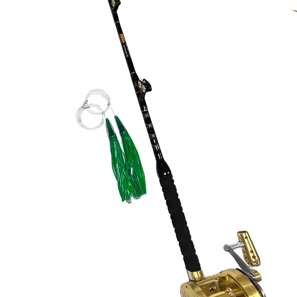 Eat My Tackle R-50 50W Big Game Reel 100-120lb Weight Straight Rod Combo