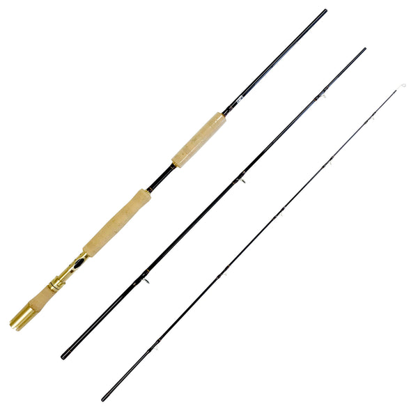 Trolling Rod 3 Piece 100-120 lb. Blue Marlin Tournament Edition with Bent and Straight Butts Fishing Rod Roller Tip