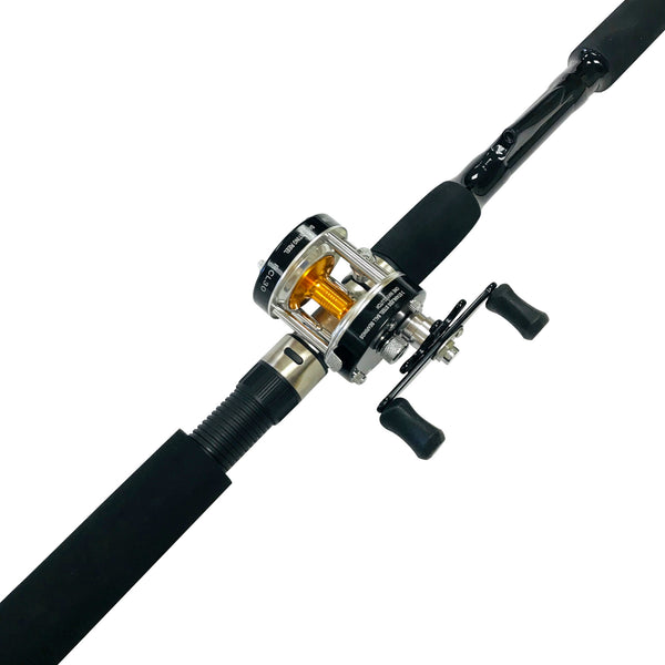 80W 2-Speed Reel on a Tournament Edition Straight Rod