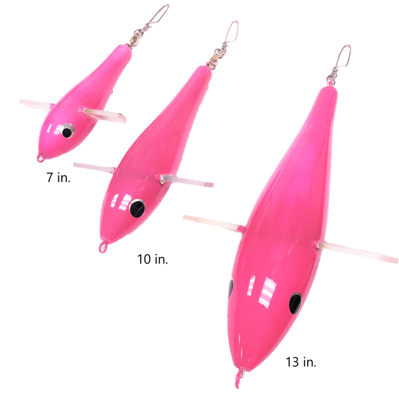 3 Pink Bird Fishing Teaser Lures 13 10 7