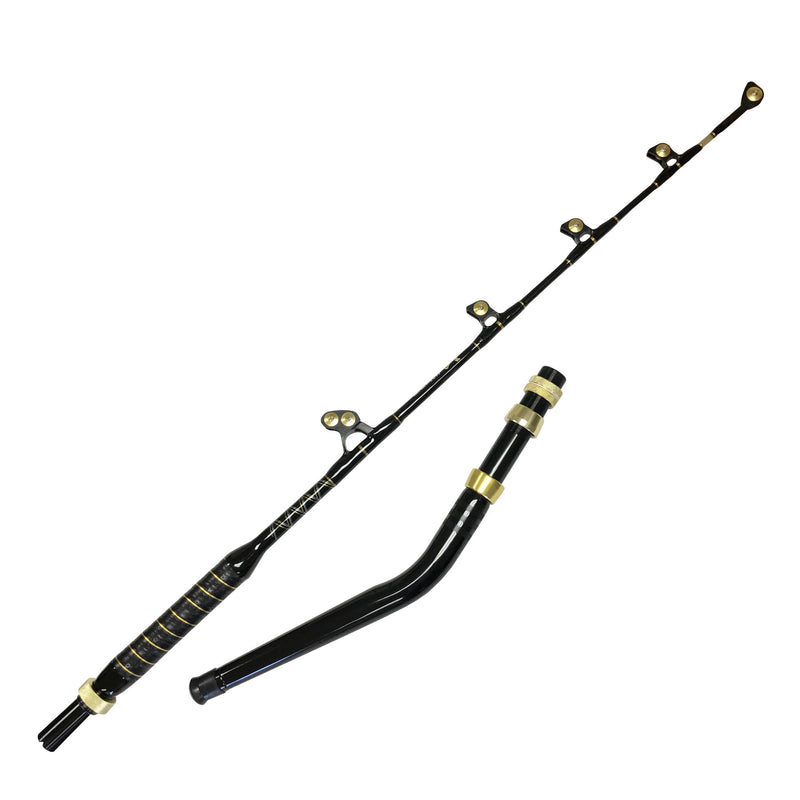  140-160 lb. Bent Butt Fishing Rod and 80 Wide 2-Speed Reel :  Sports & Outdoors