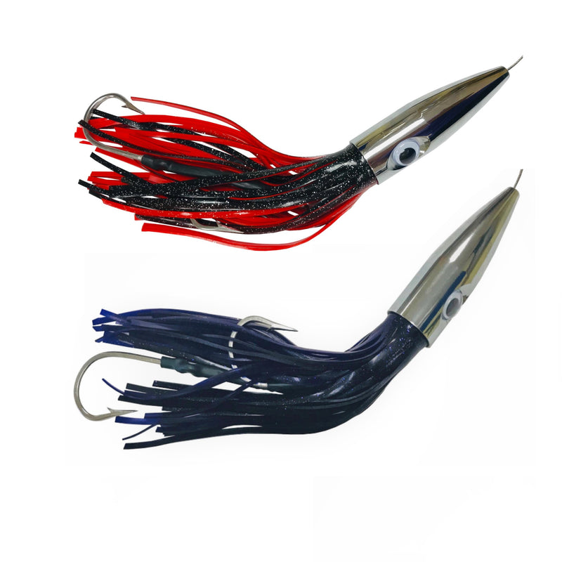 2 Wahoo Sniper High Speed Bullet Head Jetted Fishing Lures