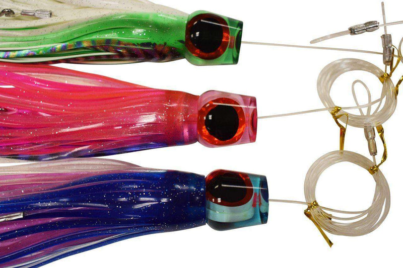 Billfish Butchers Trolling Lure Variety 3 Pack - Medium, Mono Rigged, Fishing Lures - Eat My Tackle