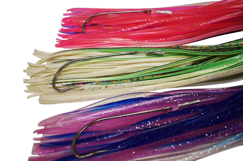 Billfish Butchers Trolling Lure Variety 3 Pack - Large, Mono Rigged, Fishing Lures - Eat My Tackle