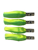 Chrome Head 4 Pack - Ilander Style Medium Trolling Lures, Fishing Lures - Eat My Tackle