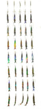 Ballyhoo Dredge Strips - 7 Reflective Bait Fish Teasers (5 Pack), Fishing Tackle - Eat My Tackle