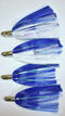 Blue & White Ilander Style Saltwater Fishing Lures - 3.2 oz. (4 Pack), Fishing Lures - Eat My Tackle