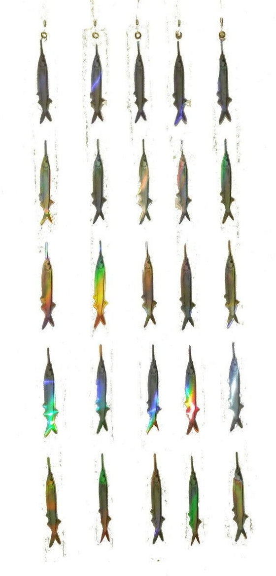 Ballyhoo Dredge Strips - 5 Reflective Bait Fish Teasers (5 Pack), Dredges - Eat My Tackle