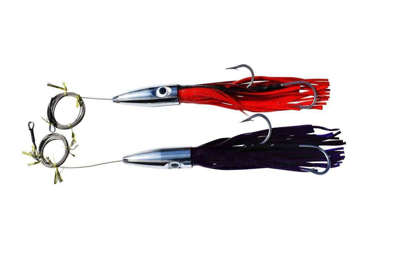 14 in. Jetted Bullet Head Trolling Lures - Cable Rigged (2 Pack)